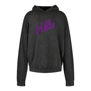 Nerieš mikina Purple Hello Premium Hoodie Čierna XL