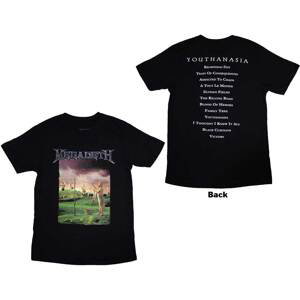 Megadeth tričko Youthanasia Tracklist Čierna M