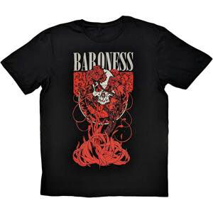 Baroness tričko Fleur Skull Čierna XXL