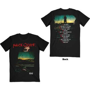 Alice Cooper tričko Road Cover Tracklist Čierna XL