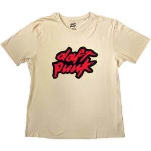 Daft Punk tričko Red Logo Natural S