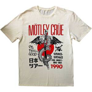Motley Crue tričko Dr. Feelgood Japanese Tour '90 Natural M
