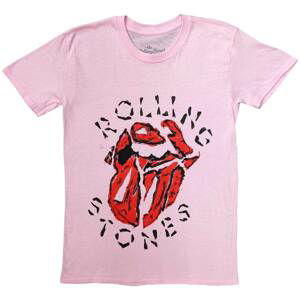 The Rolling Stones tričko Hackney Diamonds Painted Tongue Ružová S