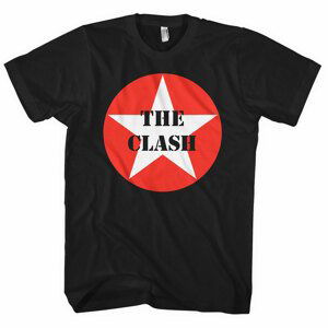 The Clash tričko Star Badge Čierna M