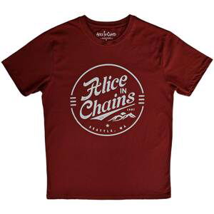 Alice In Chains tričko Circle Emblem Červená XL