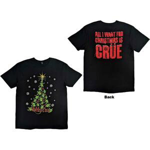 Motley Crue tričko Xmas Crue Čierna XL