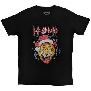 Def Leppard tričko Holiday Leppard Čierna L