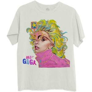 Lady Gaga tričko Colour Sketch Natural XXL