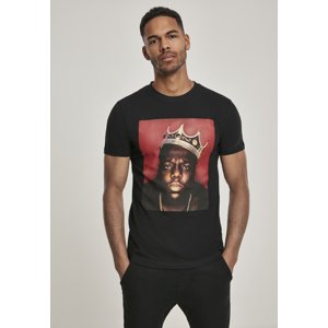 Notorious B.I.G. tričko Merchcode tričko Mr. Tee Notorious Big Crown Tee black Čierna S