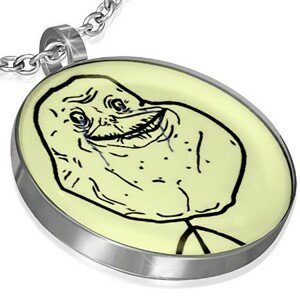 Prívesok MEME FACE - FOREVER ALONE