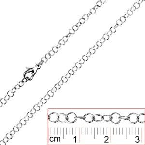 Oceľová retiazka - jednoduché okrúhle očká - Hrúbka: 0,6 mm