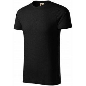 Pánske tričko, štruktúrovaná organická bavlna, čierna, M