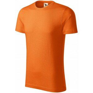 Pánske tričko, štruktúrovaná organická bavlna, oranžová, 2XL