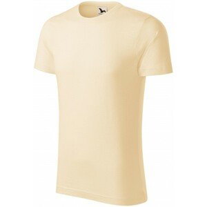 Pánske tričko, štruktúrovaná organická bavlna, mandľová, 3XL