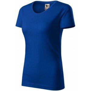 Dámske tričko, štruktúrovaná organická bavlna, kráľovská modrá, 2XL