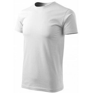 Tričko vyššej gramáže unisex, biela, XL