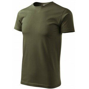 Tričko vyššej gramáže unisex, military, S