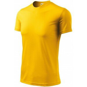 Tričko s asymetrickým priekrčníkom, žltá, XL