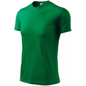 Tričko s asymetrickým priekrčníkom, trávová zelená, 2XL