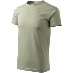 Pánske tričko jednoduché, svetlá khaki, 4XL