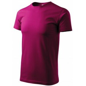 Pánske tričko jednoduché, fuchsia red, 3XL