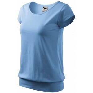 Dámske trendové tričko, nebeská modrá, XS