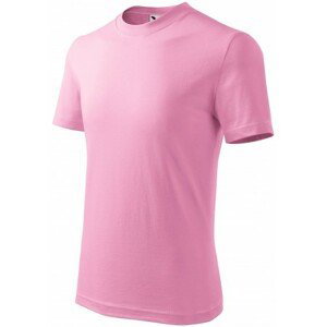 Detské tričko jednoduché, ružová, 110cm / 4roky