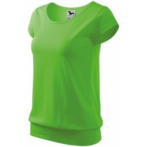 Dámske trendové tričko, jablkovo zelená, 2XL