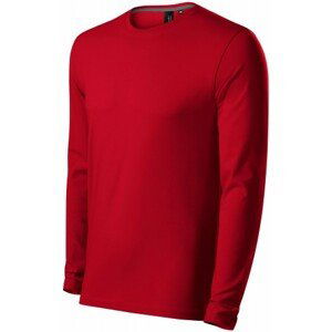 Priliehavé pánske tričko s dlhým rukávom, formula červená, 3XL