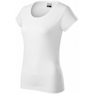 Odolné dámske tričko hrubšie, biela, 3XL