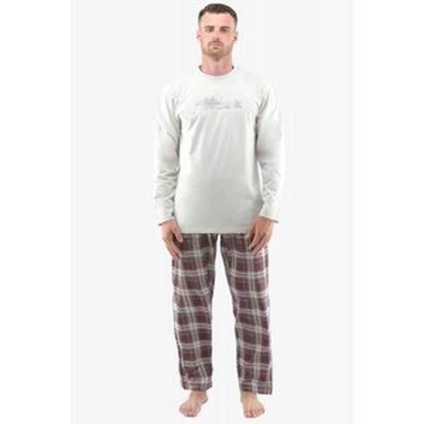 Pánske pyžamo Gina 79133P - barva:GINLxGDCF/manganistan, velikost:L