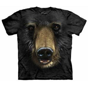 Pánske batikované tričko The Mountain - Medvedia tvár- čierne Veľkosť: XXL