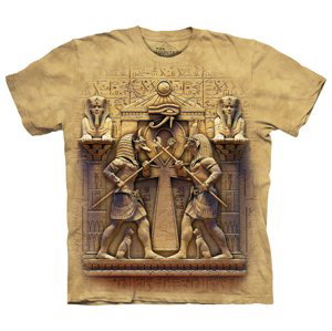 Pánske batikované tričko The Mountain - Egypt - pieskové Veľkosť: M