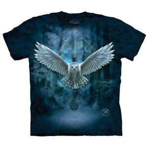 Pánske batikované tričko The Mountain - Očakávajte Mágiu -modré Veľkosť: XL