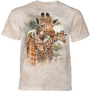Pánske batikované tričko The Mountain - Žirafy -béžové Veľkosť: M