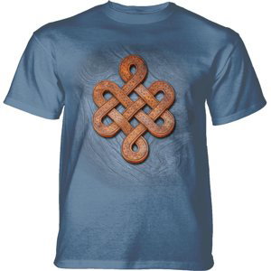 Pánske batikované tričko The Mountain - Knots On Knots- modré Veľkosť: XXL