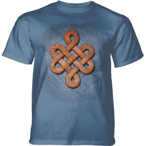 Pánske batikované tričko The Mountain - Knots On Knots- modré Veľkosť: XXXL