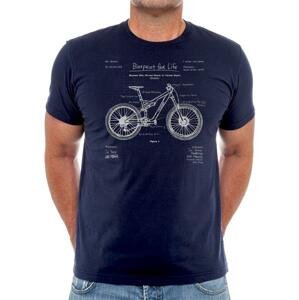 Cycology Tričko BluePrint Mountain Bike (Plány Bicyklu) Veľkosť: M