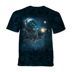 The Mountain Detské batikované tričko - ASTRONAUT EXPLORER - vesmír - modrá Veľkosť: S