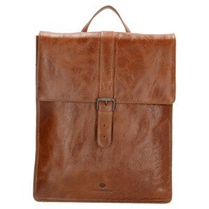 Dámsky kožený batoh Micmacbags Porto - hnedý 15,6 " (34.5x19.4 cm)