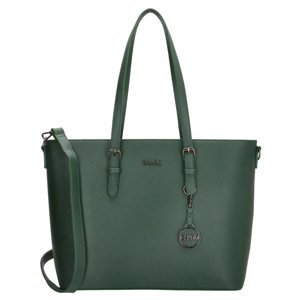 Dámska elegantná laptop taška Charm London Birmingham shopper 15,6" (38 cm) - smaragdovo zelená