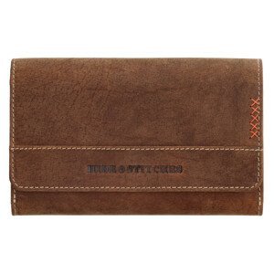 Hide & stitches Idaho dámska kožená peňaženka - hnedá