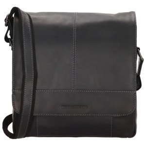 Hide & stitches japura pánska crossbody taška (31x29cm) - čierna