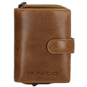 Micmacbags Porto bezpečnostná dámska kožená peňaženka - hnedá