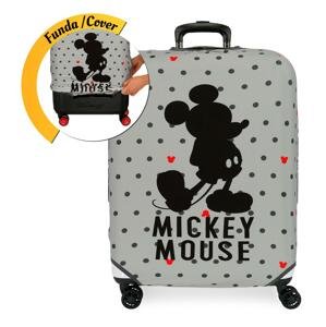 JOUMMABAGS Mickey Mouse elastický neoprénový poťah na strednú batožinu šedá