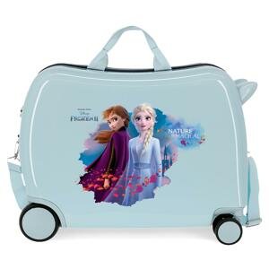 JOUMMABAGS Detský kufor na kolieskach - odrážadlo - Disney Frozen NATURE IS MAGICAL - 34L
