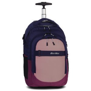BestWay Evolution Roller batoh na kolieskach 21L - modro ružový