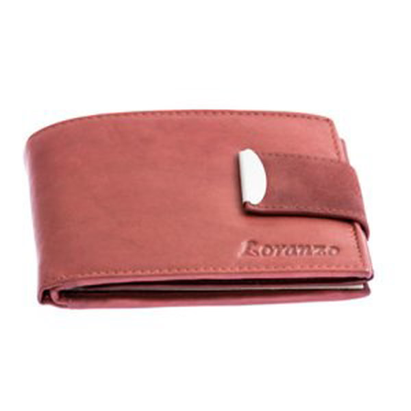 Loranzo Pánska peňaženka s prackou - bordová