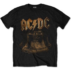 RockOff AC/DC UNISEX tričko s potlačou : BRASS BELLS - čierna Veľkosť: XXL