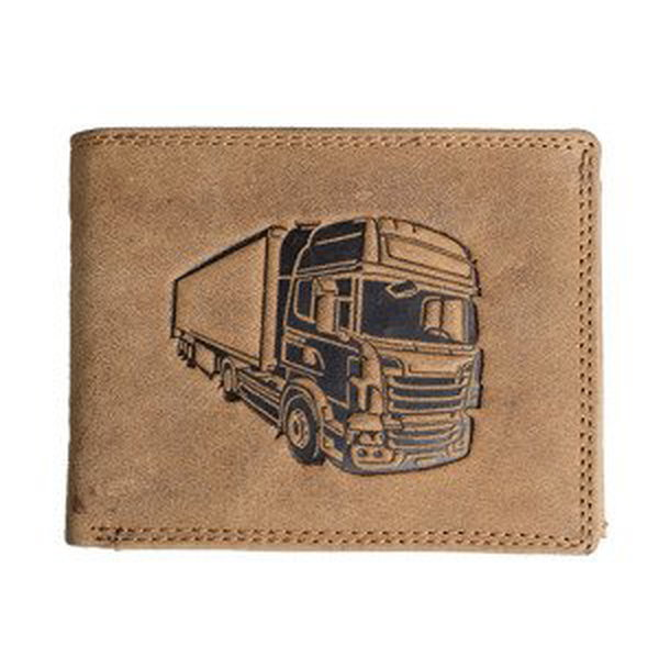 HL Luxusná kožená peňaženka s kamiónom